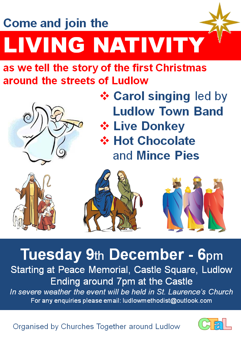 Living Nativity poster 2025