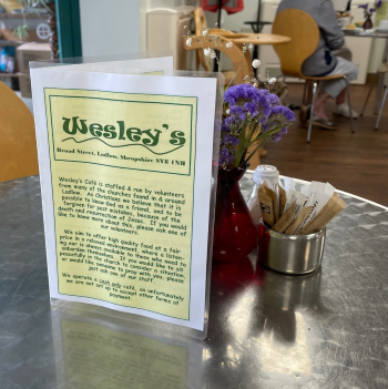 Wesleys table menu