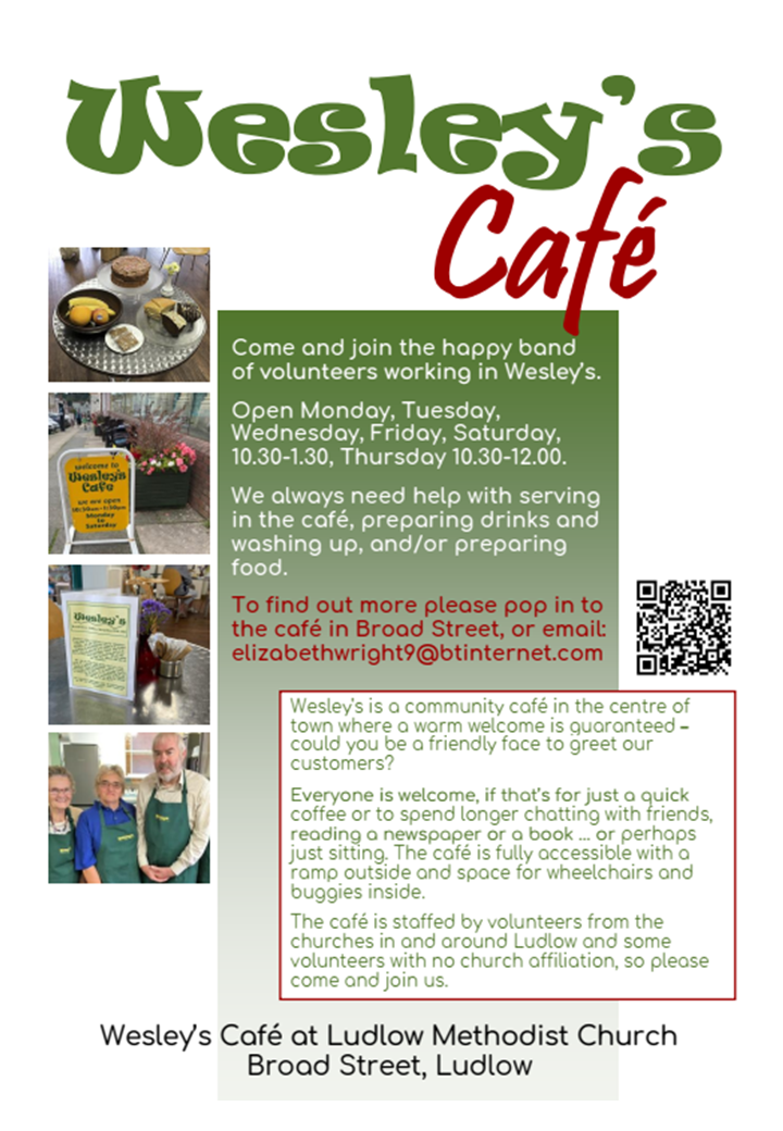Wesleys volunteering poster